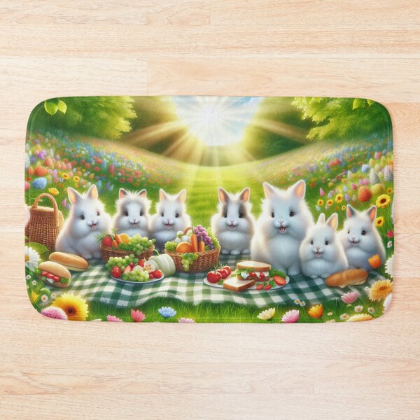 Item preview, Bunny Picnic: Joyful Rabbits in the Meadow designed and sold by yodabi.