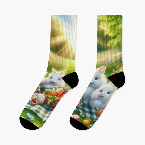 Item preview, Bunny Picnic: Joyful Rabbits in the Meadow designed and sold by yodabi.