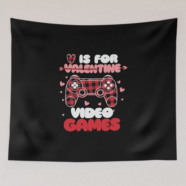 Item preview, Copy of V Is For Video Games Funny Valentines Day Gamer designed and sold by RadekArt.