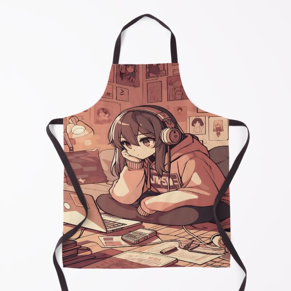 Item preview, Anime Girl Desk Mat Mouse Pad Bath Mat designed and sold by KitonicTees.