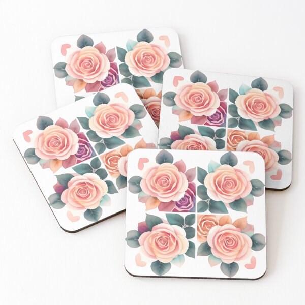 Item preview, Collage of Pink Roses designed and sold by WondrousThings.