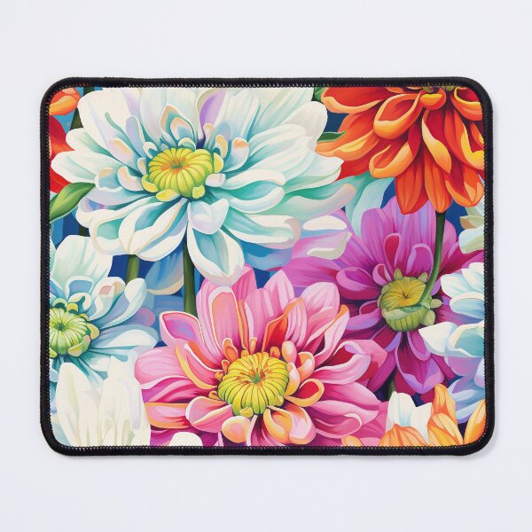 Item preview, Zinnia Tile 11: Rainbow Smiles in a Field of Daisy Dandelions and Sunshine of Nature's Confetti Party designed and sold by TheBrainArt.
