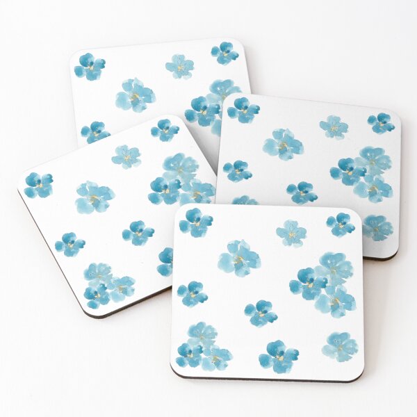 Item preview, Little Teal Flowers Pretty designed and sold by mwagie.