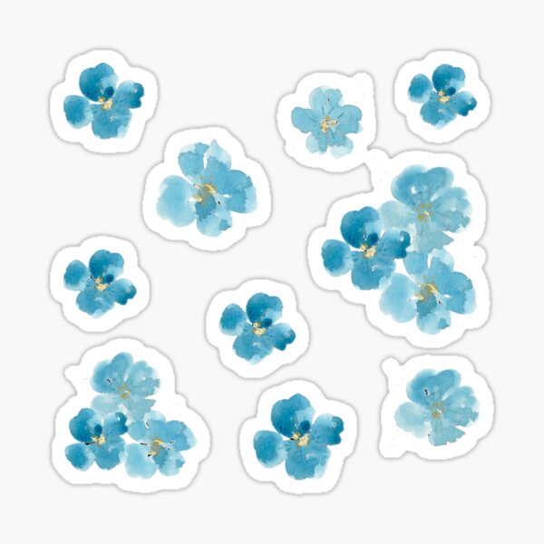 Item preview, Little Teal Flowers Pretty designed and sold by mwagie.