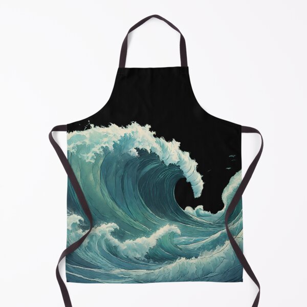 Item preview, Diverse Marine Life Transformation Wave Art designed and sold by ChicTrendz.