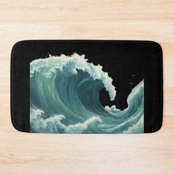 Item preview, Diverse Marine Life Transformation Wave Art designed and sold by ChicTrendz.