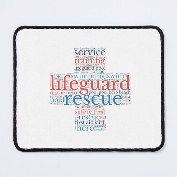 Item preview, Lifeguard Red Word Cloud Cross designed and sold by TeesYouWant.