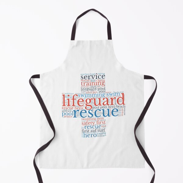 Item preview, Lifeguard Red Word Cloud Cross designed and sold by TeesYouWant.