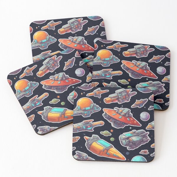 Item preview, SPACESHIP PATTERN designed and sold by Catfighter.
