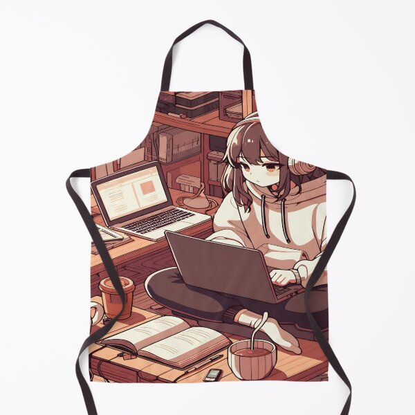Item preview, Bored Anime Girl Desk Mat, Mouse Pad Bath Mat designed and sold by KitonicTees.