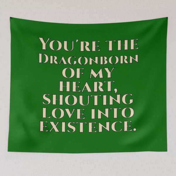 Item preview, Dragonborn's Valentine: Skyrim-Inspired Love Shirts designed and sold by EndlessElegance.