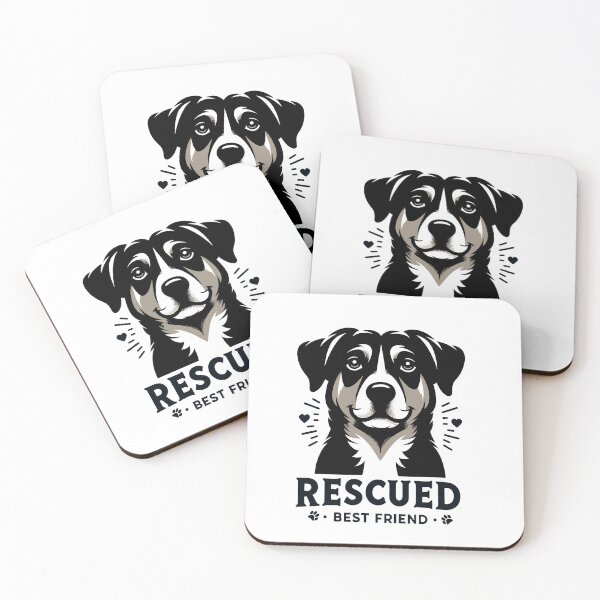Item preview, Rescued Best Friend: Heartwarming Dog Silhouette designed and sold by PunnyPawsShop.