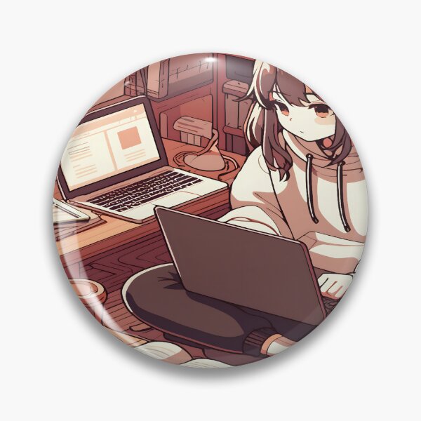 Item preview, Bored Anime Girl Desk Mat, Mouse Pad Bath Mat designed and sold by KitonicTees.