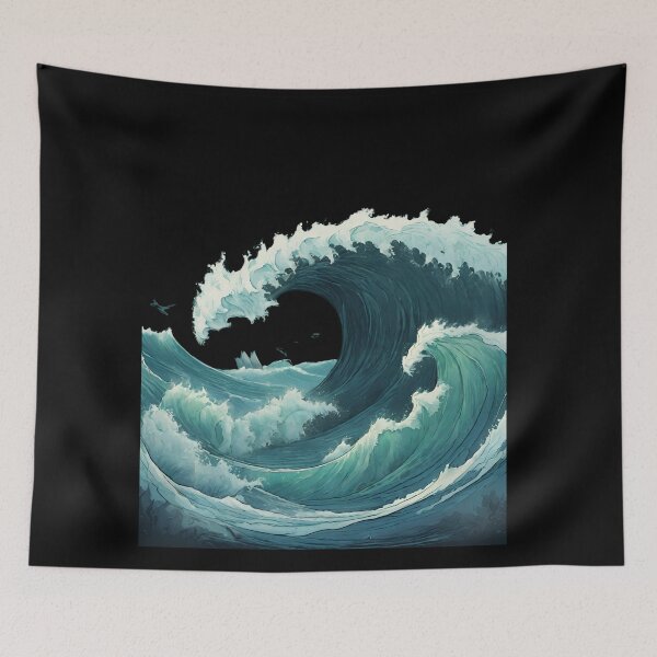 Item preview, Transformative Ocean Conservation Wave Art designed and sold by ChicTrendz.