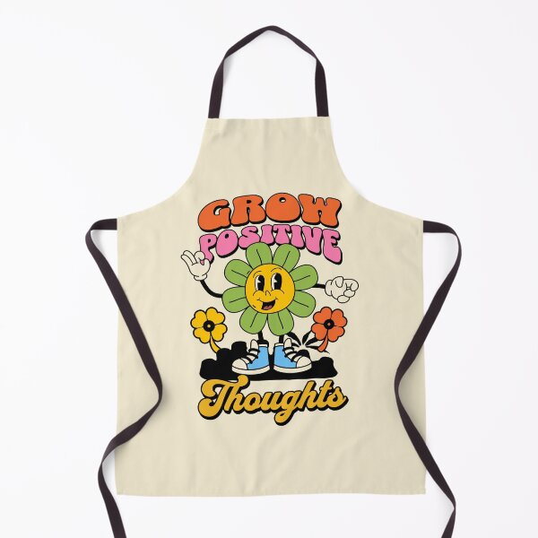 Item preview, Grow Positive Thoughts Positive Spirit Flower Retro Mascot designed and sold by inkedtee.
