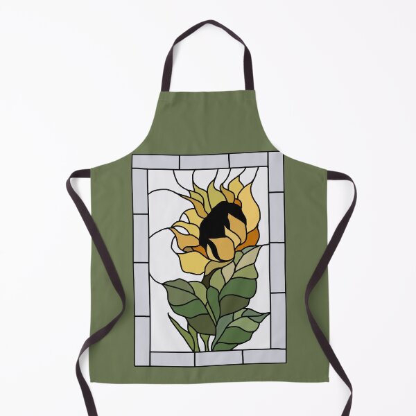 Item preview, Sunflower stained glass window designed and sold by AbigailHerman.