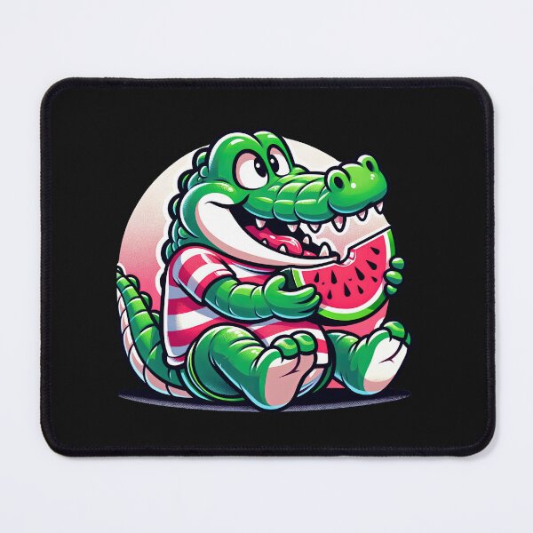 Item preview, Sweet-Toothed Croc: A Tropical Taste of Watermelon designed and sold by artwaves.