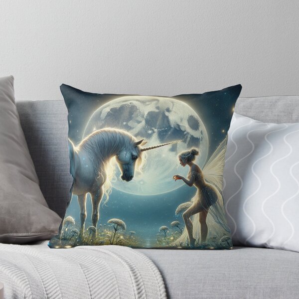 Item preview, Moonlit Magic: Unicorn and Fairy designed and sold by yodabi.