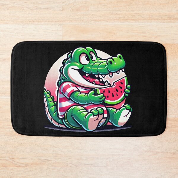 Item preview, Sweet-Toothed Croc: A Tropical Taste of Watermelon designed and sold by artwaves.