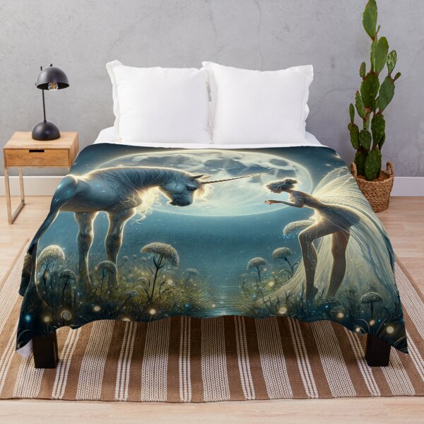 Item preview, Moonlit Magic: Unicorn and Fairy designed and sold by yodabi.