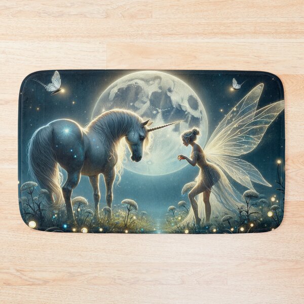 Item preview, Moonlit Magic: Unicorn and Fairy designed and sold by yodabi.