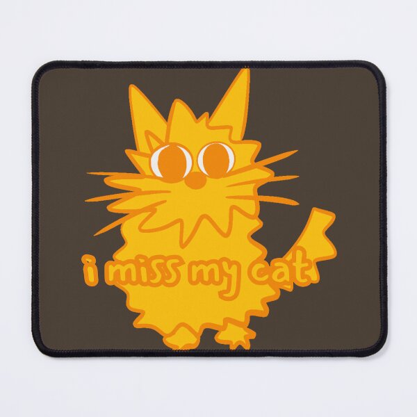 Item preview, I Miss My Cat Funky Sharp Orange Drawing designed and sold by Pink Ribbon.