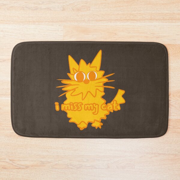 Item preview, I Miss My Cat Funky Sharp Orange Drawing designed and sold by Pink Ribbon.