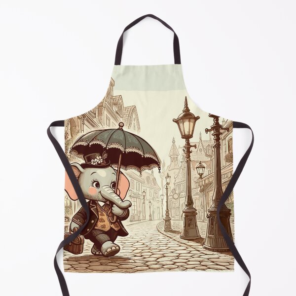 Item preview, Charming Streets: Vintage-Style Elephant Adventure designed and sold by Artaverse.