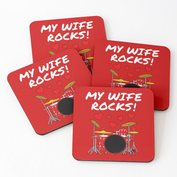 Item preview, My Wife Rocks Drums Drummer Valentines Anniversary designed and sold by doodlerob.