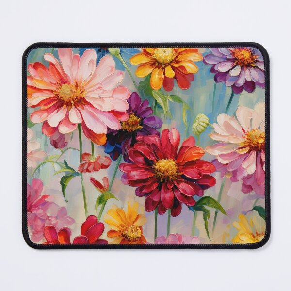 Item preview, Zinnia Tile 14: Rainbow Smiles in a Field of Daisy Dandelions and Sunshine of Nature's Confetti Party designed and sold by TheBrainArt.