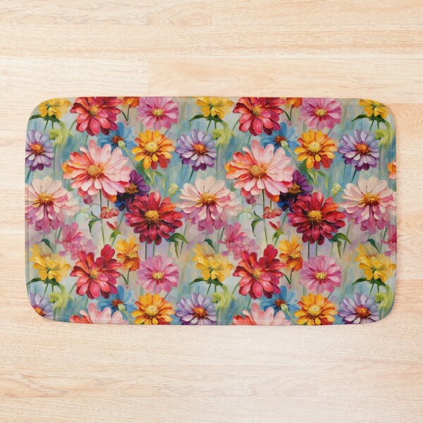 Item preview, Zinnia Tile 14: Rainbow Smiles in a Field of Daisy Dandelions and Sunshine of Nature's Confetti Party designed and sold by TheBrainArt.
