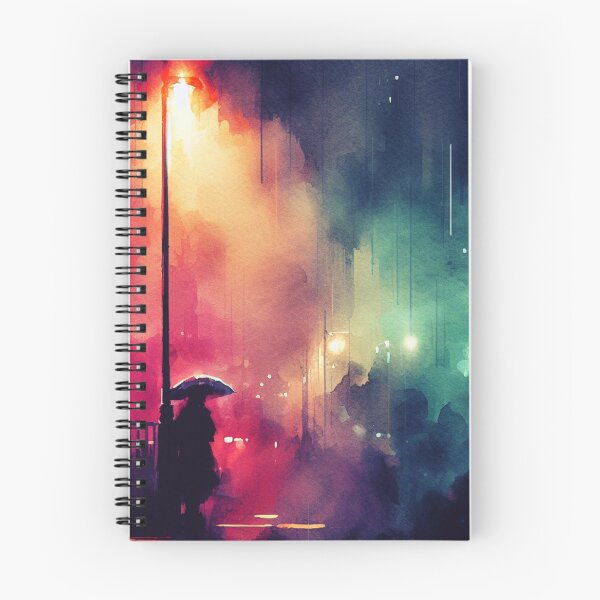 Item preview, Neo Noir Vintage Streetlight [Watercolor] designed and sold by RESToRAPTOR.