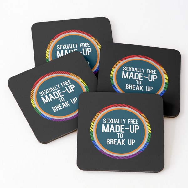 Item preview, Made up to Break Up - LGBTQ - Inspired Song Lyric Sticker  designed and sold by SlickCity.
