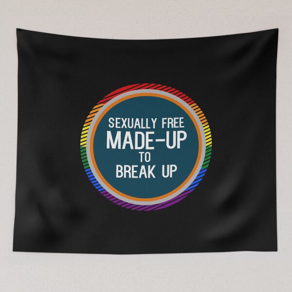 Item preview, Made up to Break Up - LGBTQ - Inspired Song Lyric Sticker  designed and sold by SlickCity.