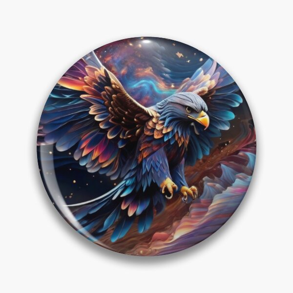 Item preview, Majestic Eagle in Gravitational waves of the cosmos designed and sold by Swingfroglet.