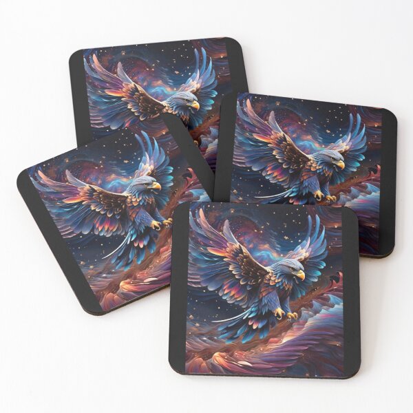 Item preview, Majestic Eagle in Gravitational waves of the cosmos designed and sold by Swingfroglet.