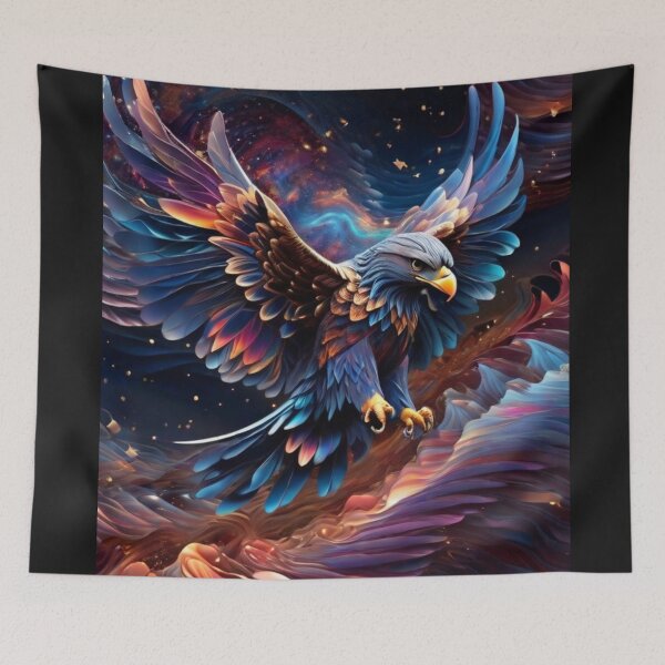 Item preview, Majestic Eagle in Gravitational waves of the cosmos designed and sold by Swingfroglet.