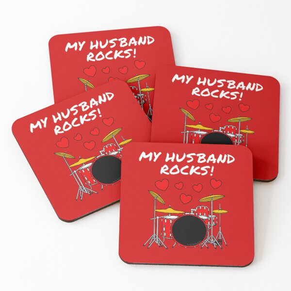 Item preview, My Husband Rocks Drums Drummer Valentines Anniversary designed and sold by doodlerob.