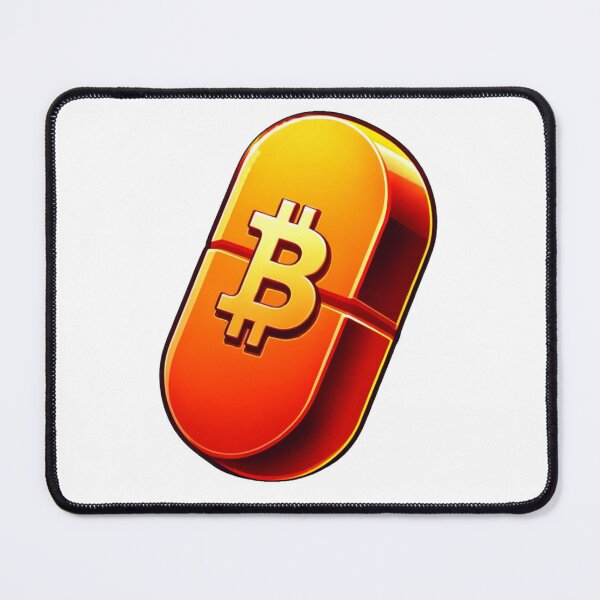 Item preview, Giant Orange Scored Pill with a Yellow Bitcoin Logo designed and sold by kylmllr101684.