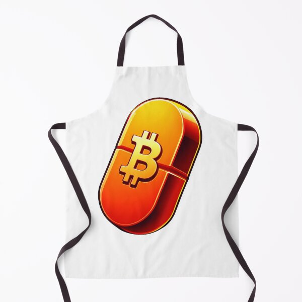 Item preview, Giant Orange Scored Pill with a Yellow Bitcoin Logo designed and sold by kylmllr101684.