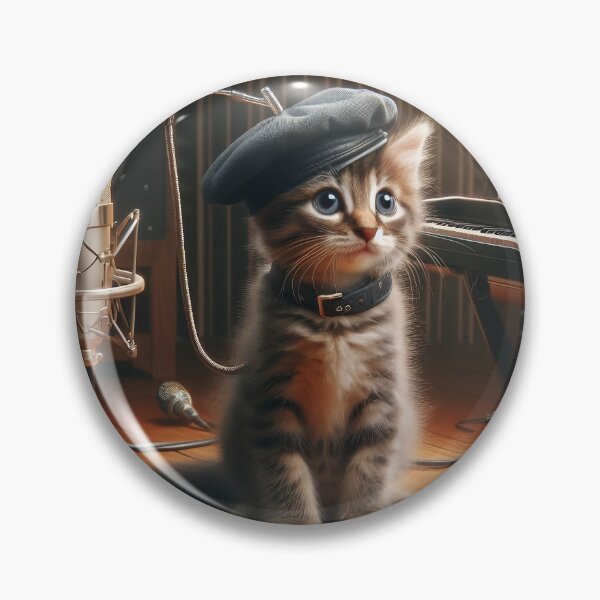 Item preview, Bohemian Musician Kitten designed and sold by All-Kittens.