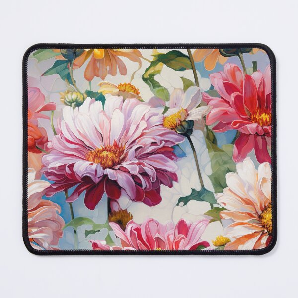 Item preview, Zinnia Tile 15: Rainbow Smiles in a Field of Daisy Dandelions and Sunshine of Nature's Confetti Party designed and sold by TheBrainArt.