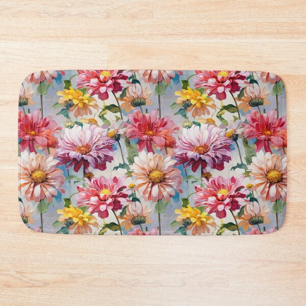 Item preview, Zinnia Tile 15: Rainbow Smiles in a Field of Daisy Dandelions and Sunshine of Nature's Confetti Party designed and sold by TheBrainArt.