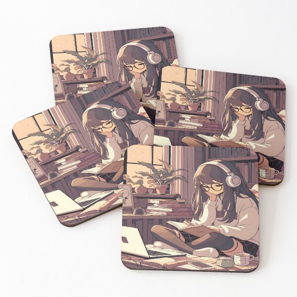 Item preview, Anime Girl Desk Mat designed and sold by KitonicTees.