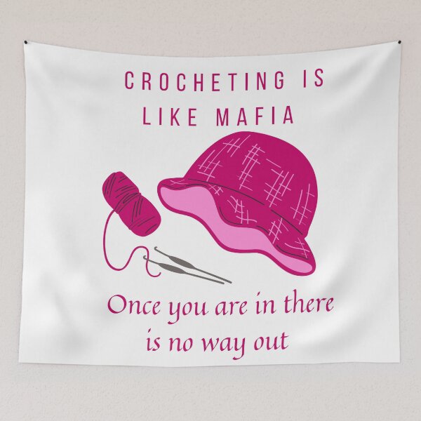 Item preview, Crocheting is like maffia  designed and sold by Sisy04.