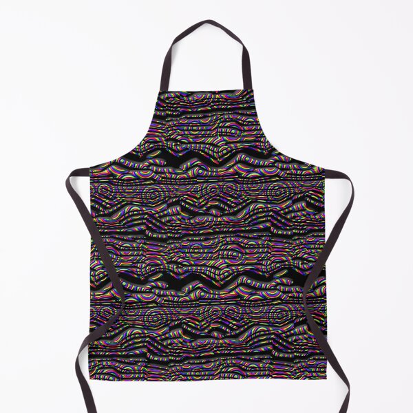Item preview, 3D Concentric Rainbow Circles on Black Stripes designed and sold by TheRulerofEarth.