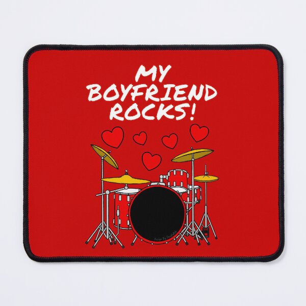 Item preview, My Boyfriend Rocks Drum Drummer Valentines Anniversary designed and sold by doodlerob.