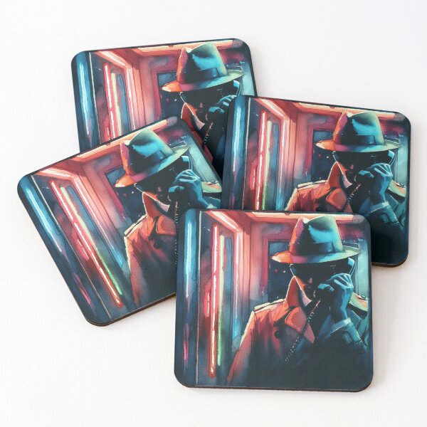 Item preview, Neo Noir Vintage A Secretive Phone Call [Watercolor] designed and sold by RESToRAPTOR.