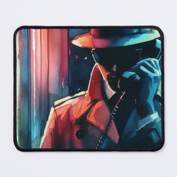 Item preview, Neo Noir Vintage A Secretive Phone Call [Watercolor] designed and sold by RESToRAPTOR.