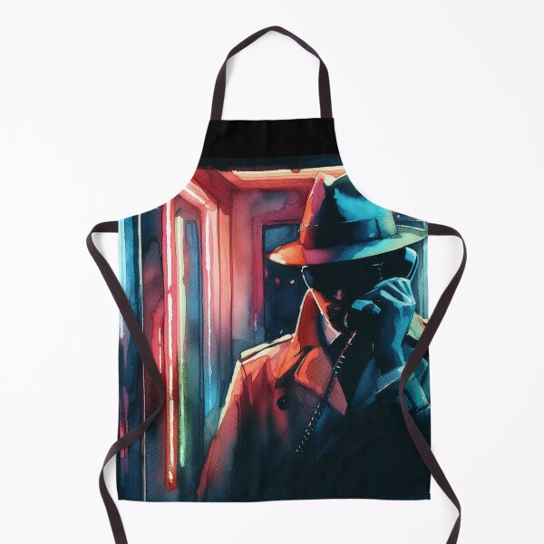 Item preview, Neo Noir Vintage A Secretive Phone Call [Watercolor] designed and sold by RESToRAPTOR.